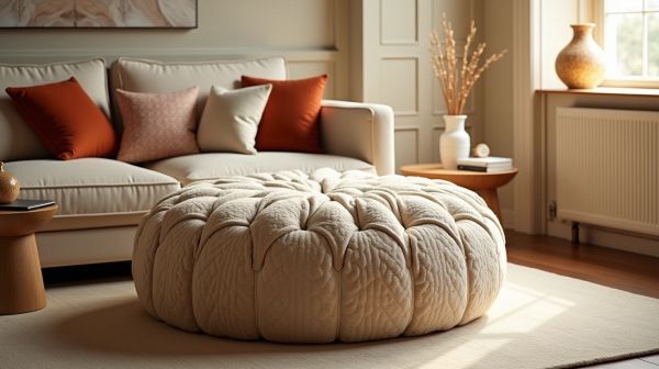 Le pouf confortable qui embellit votre intérieur