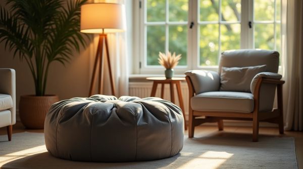 Le pouf confortable qui embellit votre intérieur